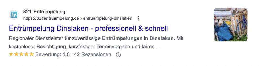 SEO Agentur Düsseldorf Ergebnisse